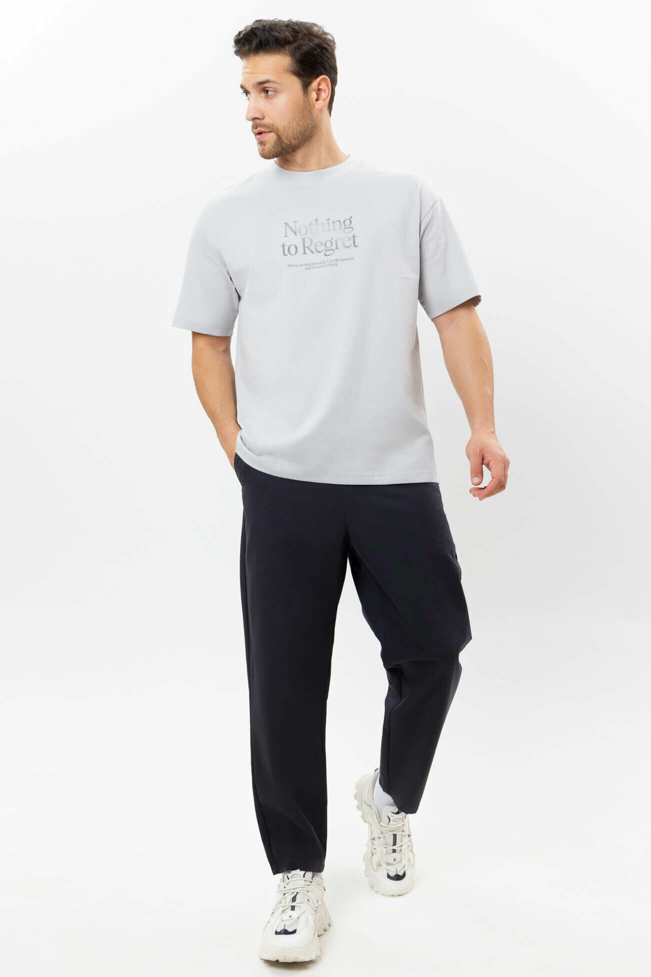 Брюки джоггеры TERRA PRO, размер 33, navy