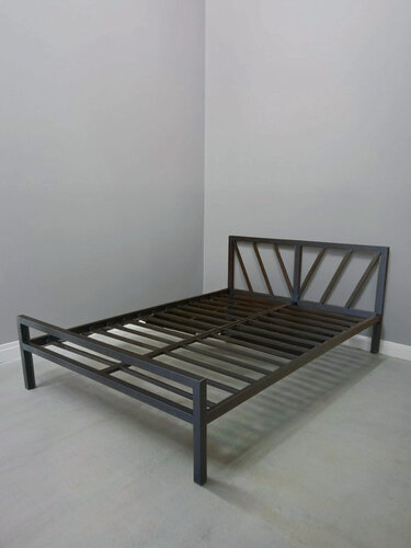 Изображение товара Кровать LOFT Mebel "ГЕРДА-2", двухспальная, 160x200см, металлическая, чёрная