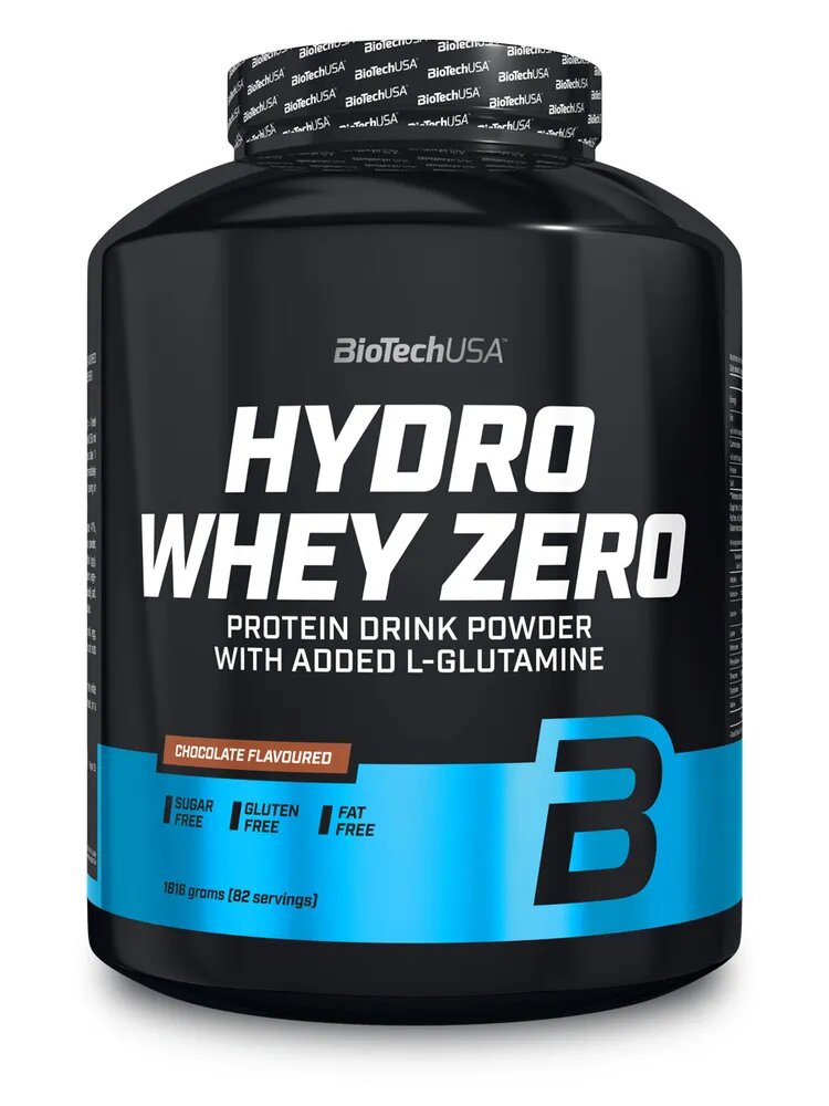 Протеин BioTechUSA Hydro Whey Zero, сывороточный гидролизат, без глютена, 80% белка, шоколадный