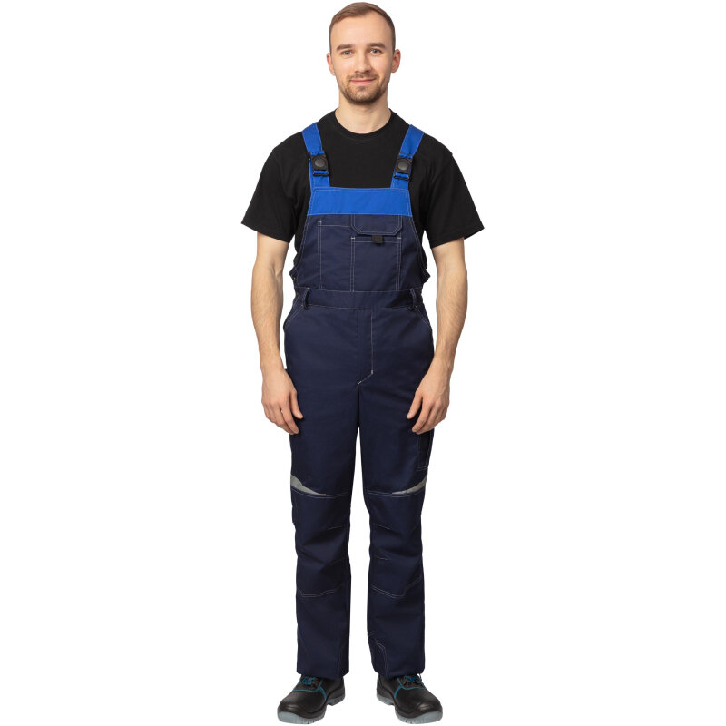 Полукомбинезон летний мужской л23-ПК cиний/васильковый (60-62) 170-176 (серия Л)