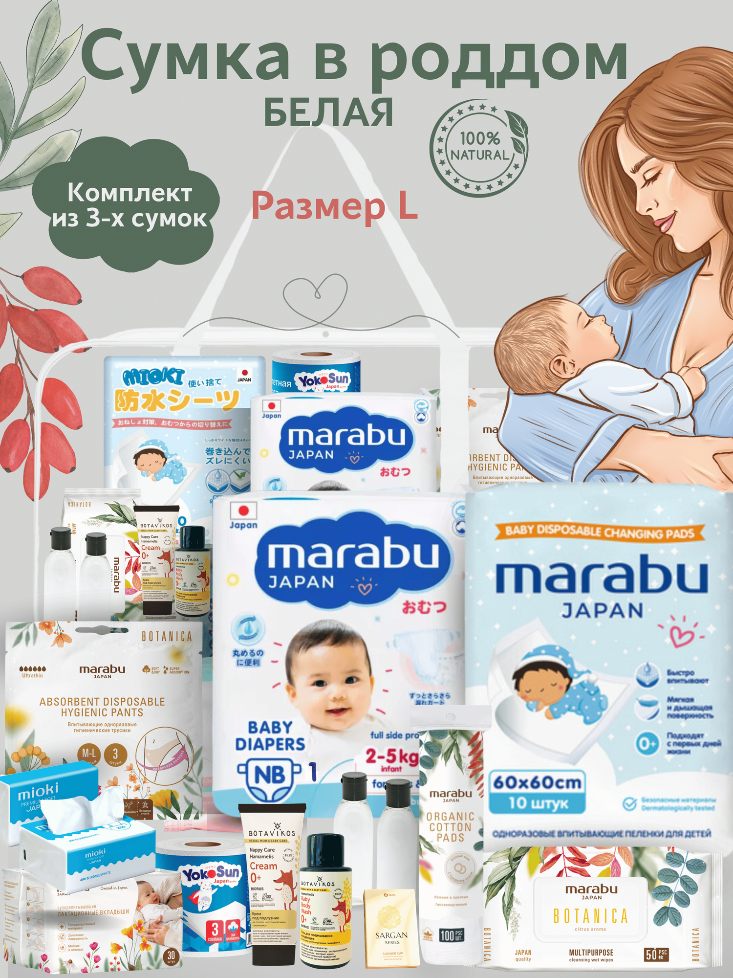 Сумка в роддом готовая