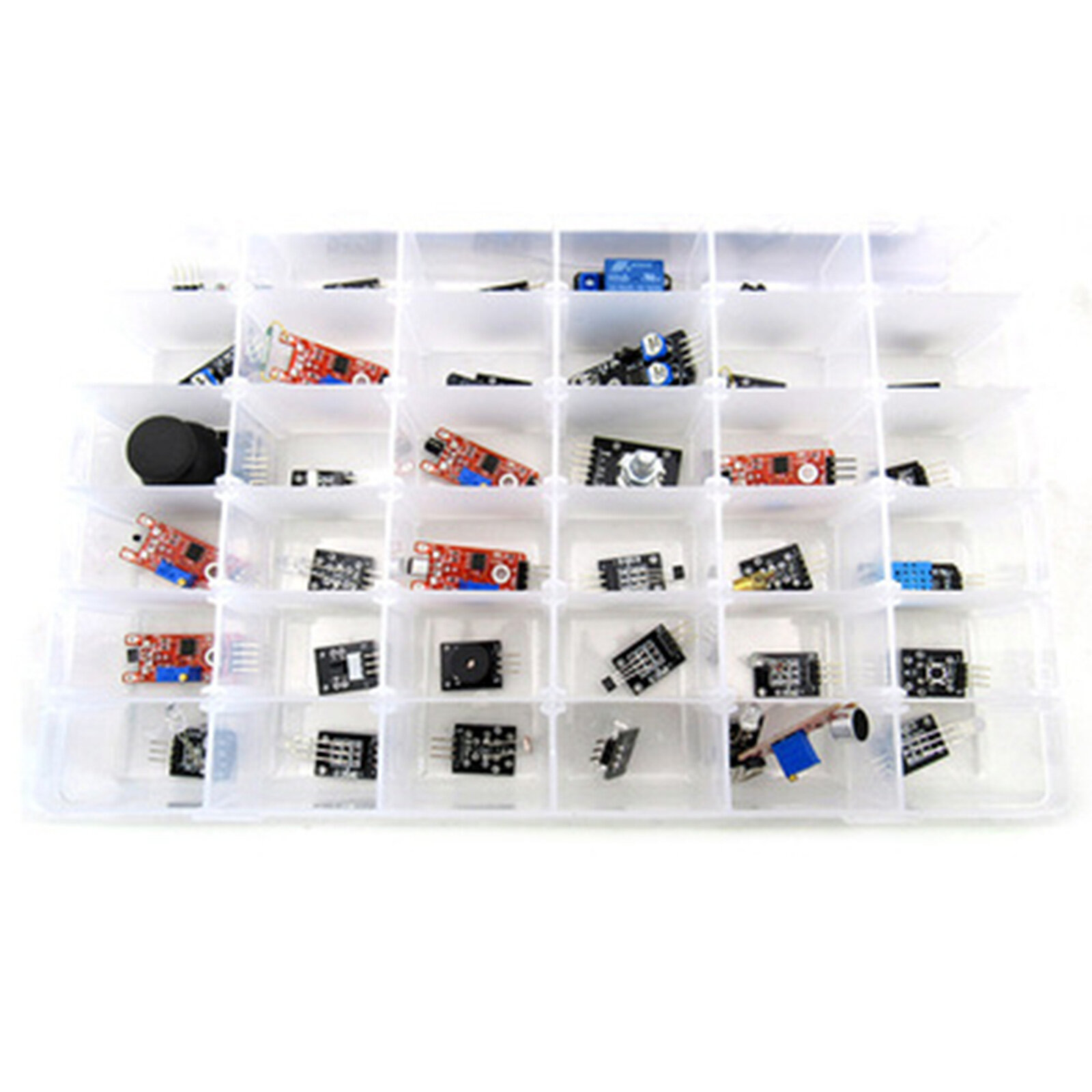 Для Arduino 45 in1/37 in1 Сенсорные модули Стартовый комплект Датчики для UNO R3 Mega2560 Для Arduino — фото 1