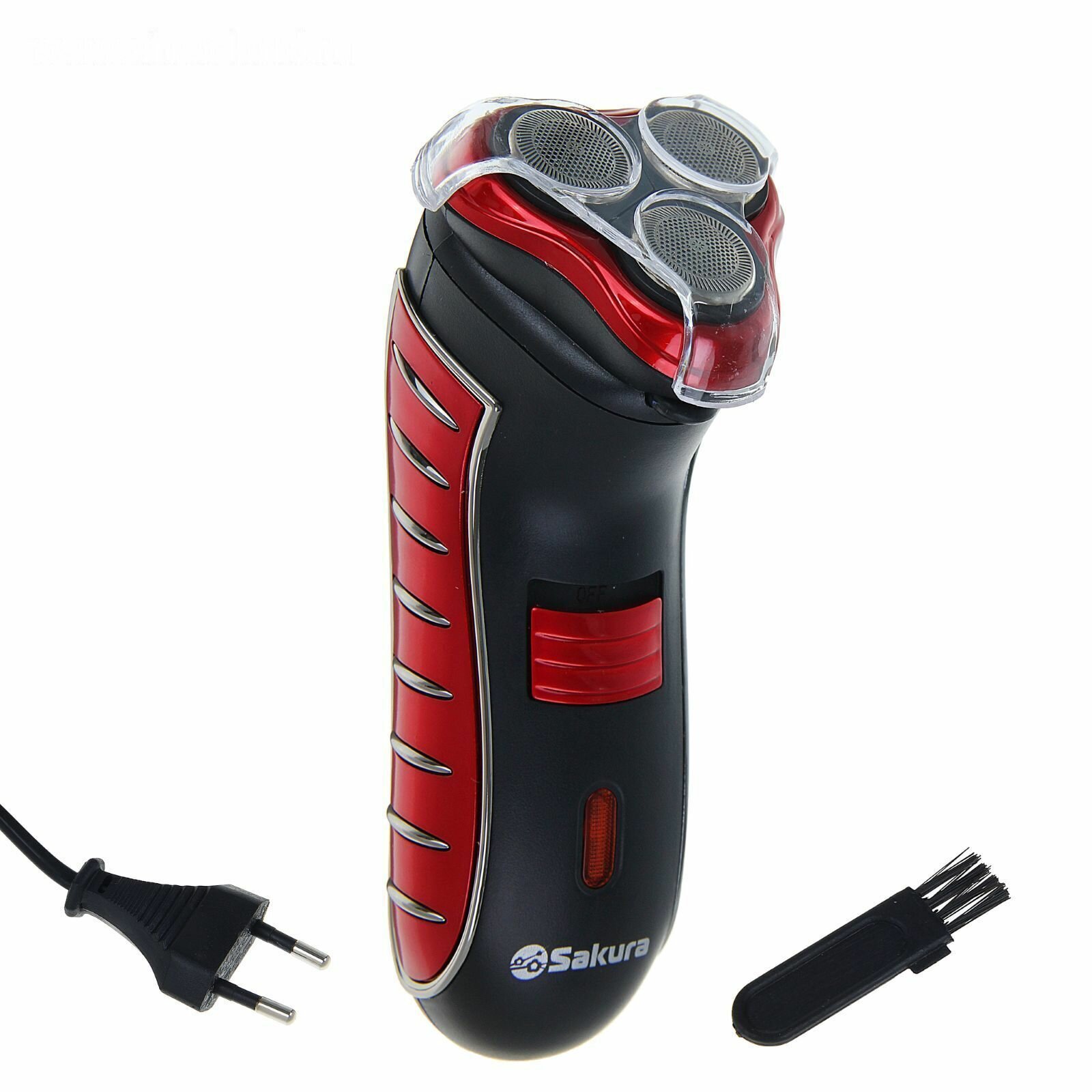 Электробритва мужская для лица SA-5414RB красно-черный