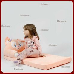 Кресло детское мягкое диванчик трансформер Лиса