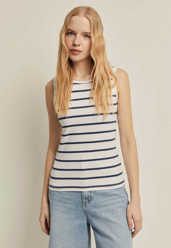 Изображение товара Майка из хлопка в полоску