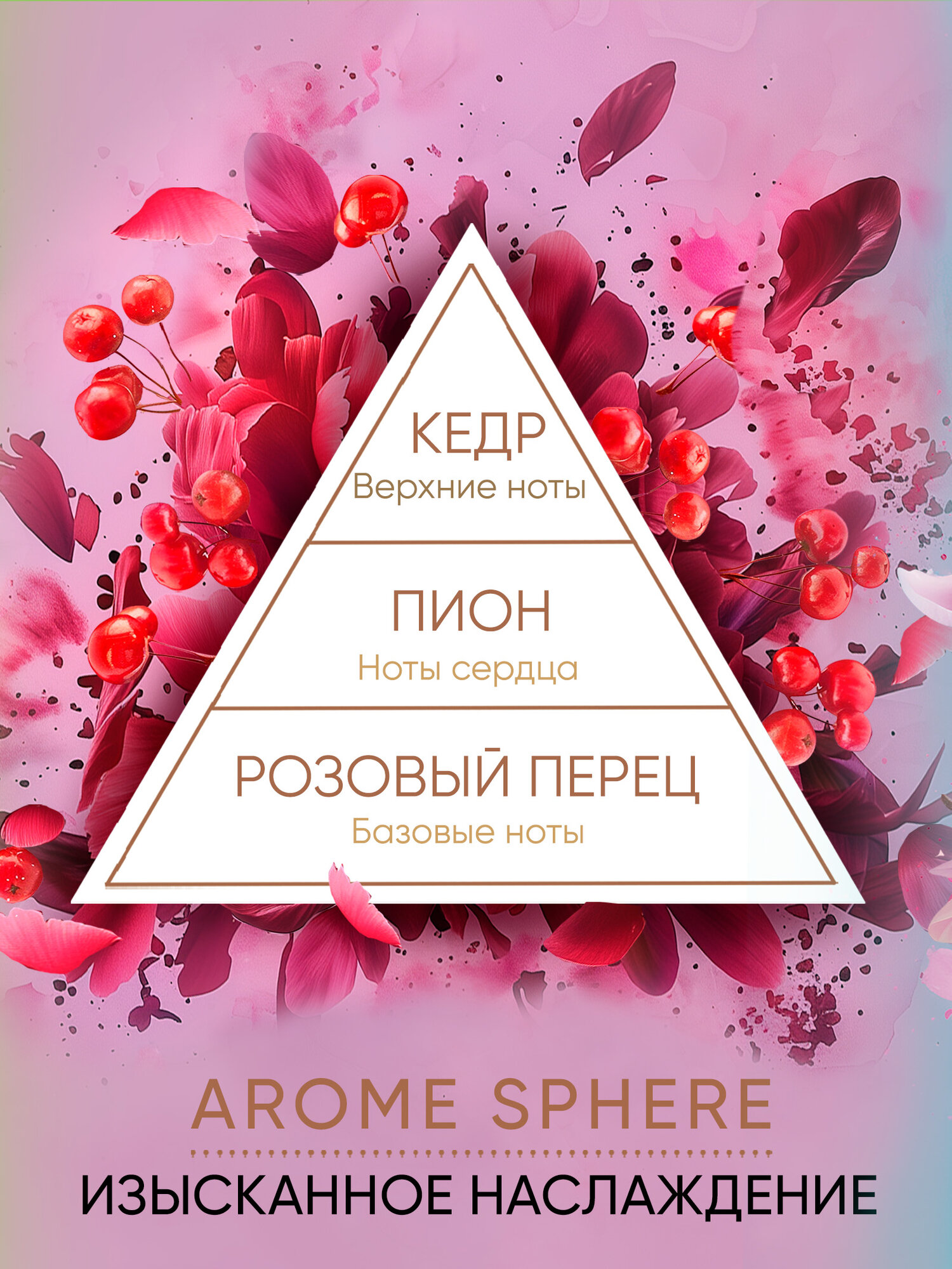 Диффузор для дома с палочками Breesal Aromа Sphere, Ароматизатор Свежесть, Наслаждение, Поцелуй, 3 шт — фото 1
