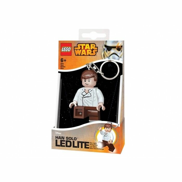 Брелок LEGO, белый/коричневый