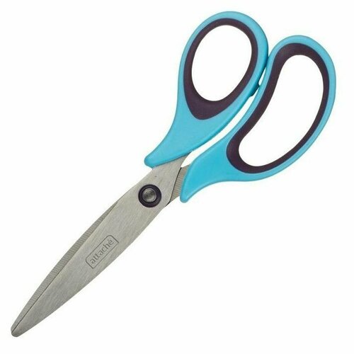 Attache Ножницы Town 17 см с прорезиненными анатомическими ручками голубой/фиолетовый