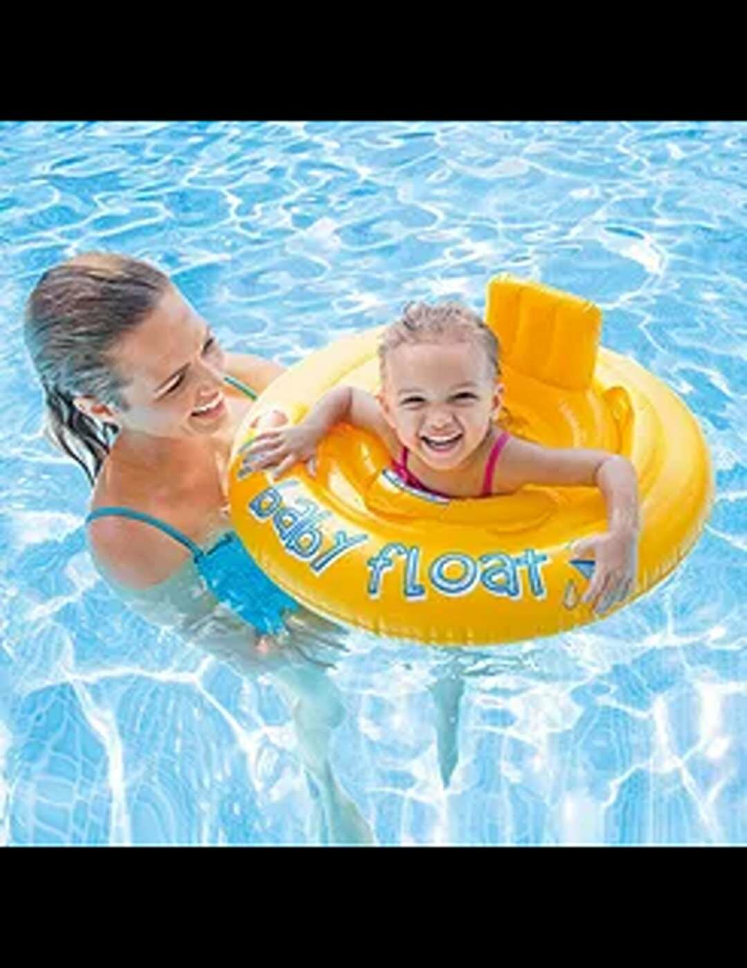 Intex Круг для плавания My baby float, с сиденьем, 70 см, от 6-12 месяцев,