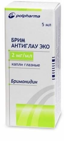 Брим Антиглау ЭКО, капли глазные 2 мг/мл, 5 мл