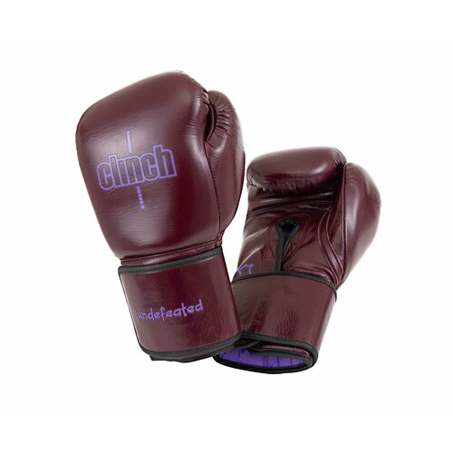 Перчатки боксерские Clinch Undefeated бордовые (вес 14 унций)