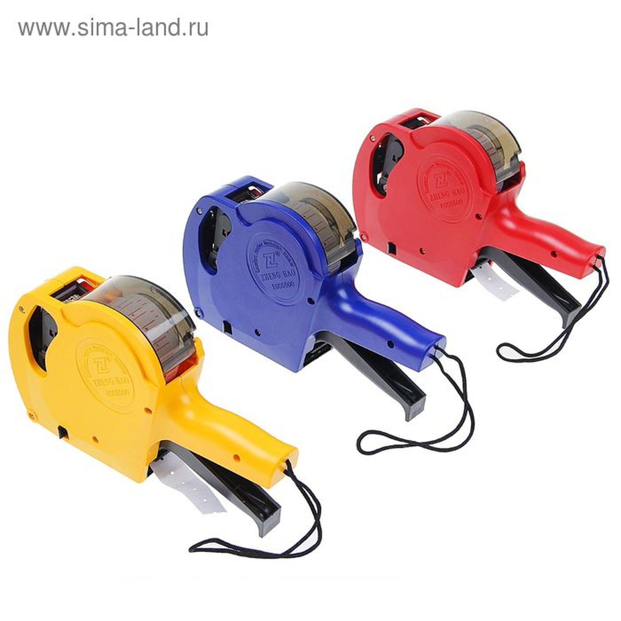 Этикет-пистолет 1-строчный (цифры знаки) 8 символов 21 х 12 мм прямоугольный