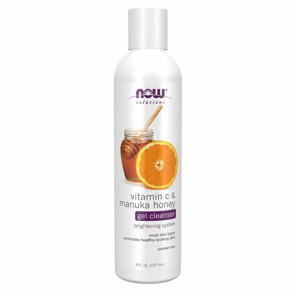 NOW Гель для умывания Now Vitamin C & Manuka Honey Cleanser 237 мл