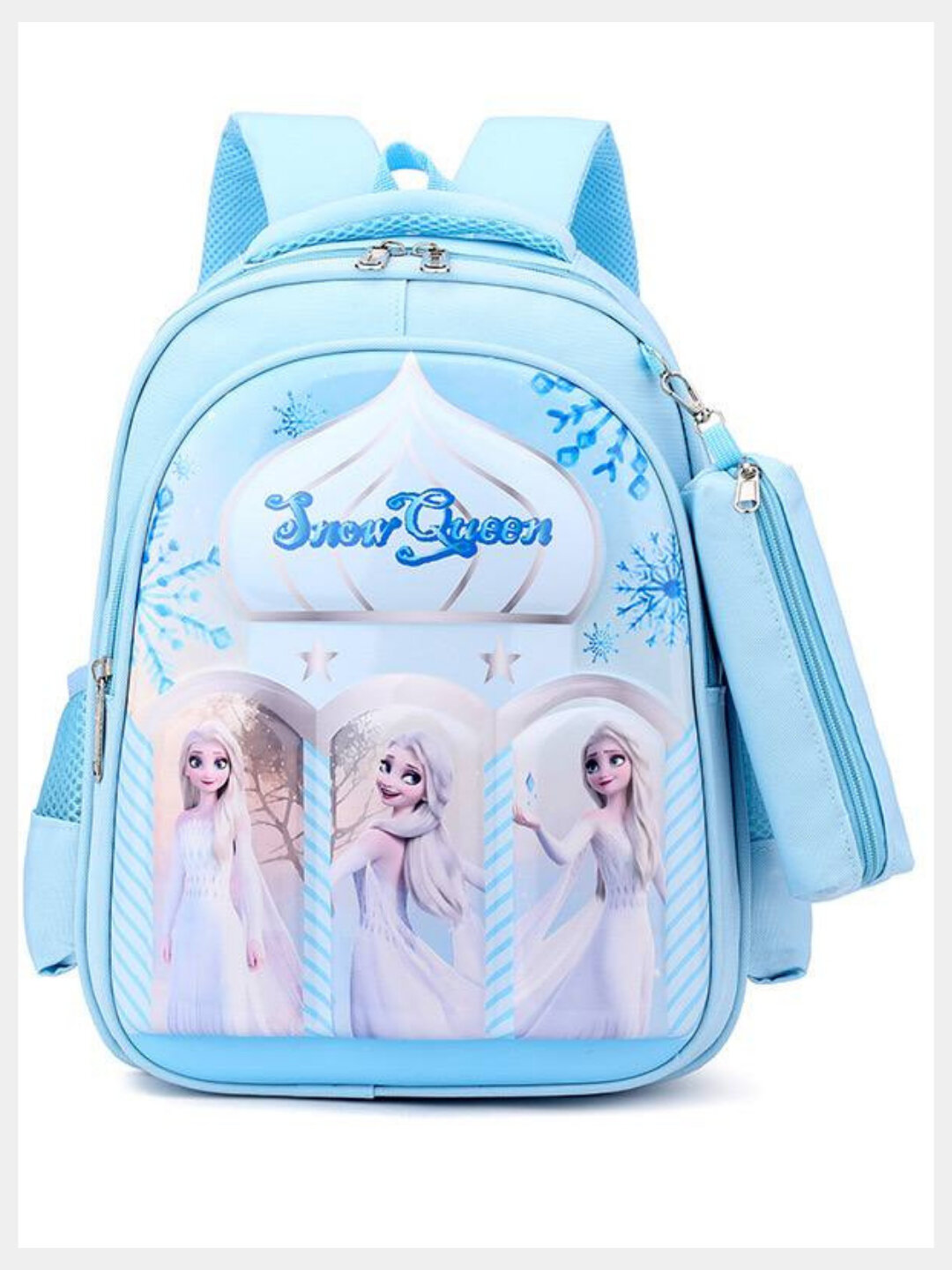 Рюкзак  Frozen Ice Queen, фактура гладкая, голубой