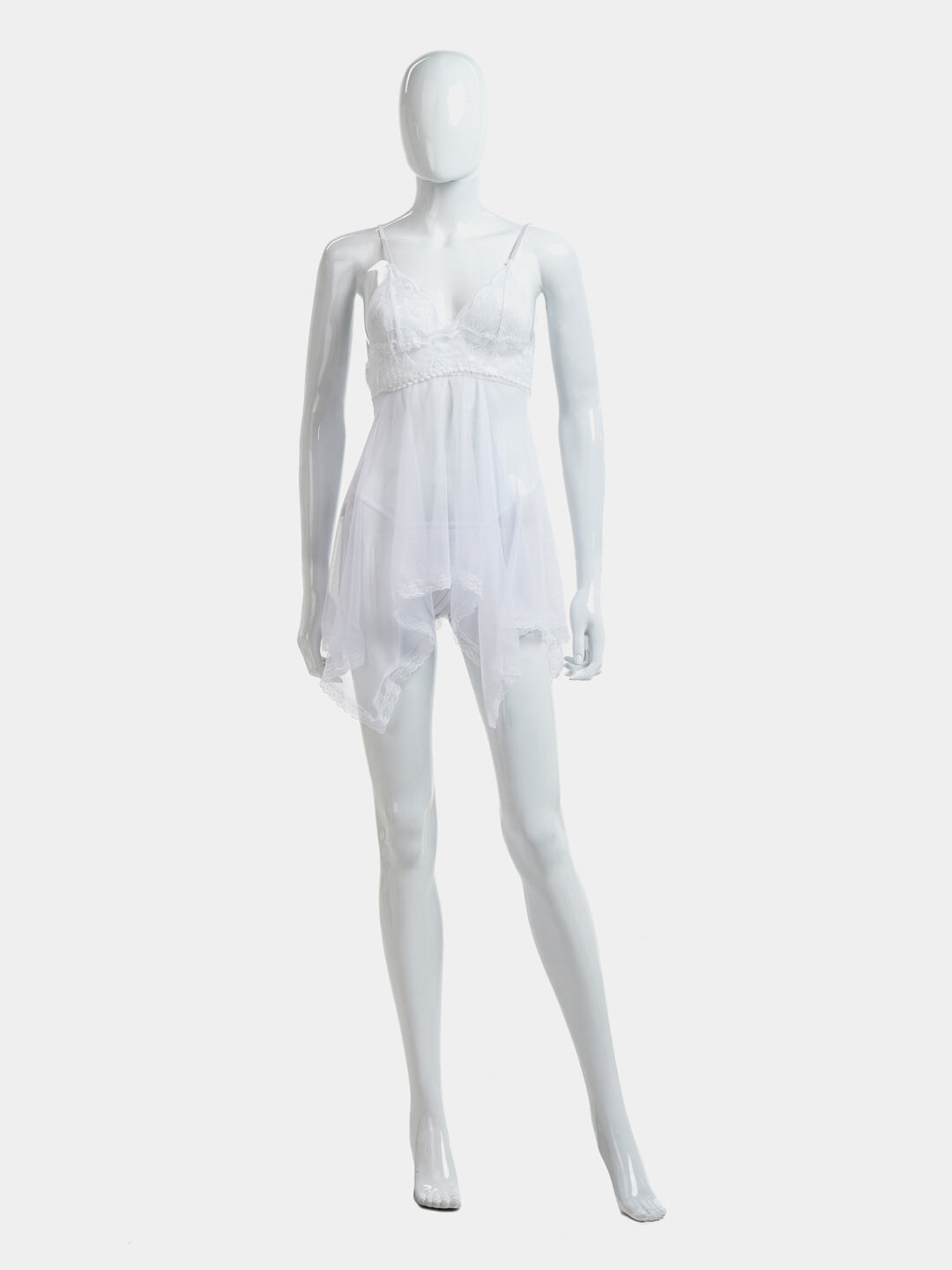 Пеньюар  Missella Romantic Series, размер S / M / L / XL (совпадает с сеткой), белый