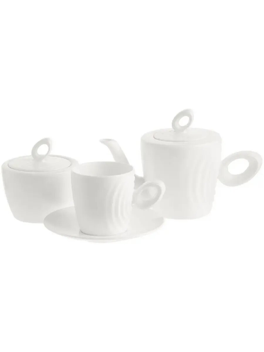 Элегантный фарфоровый чайник с уникальным дизайном — фото 1