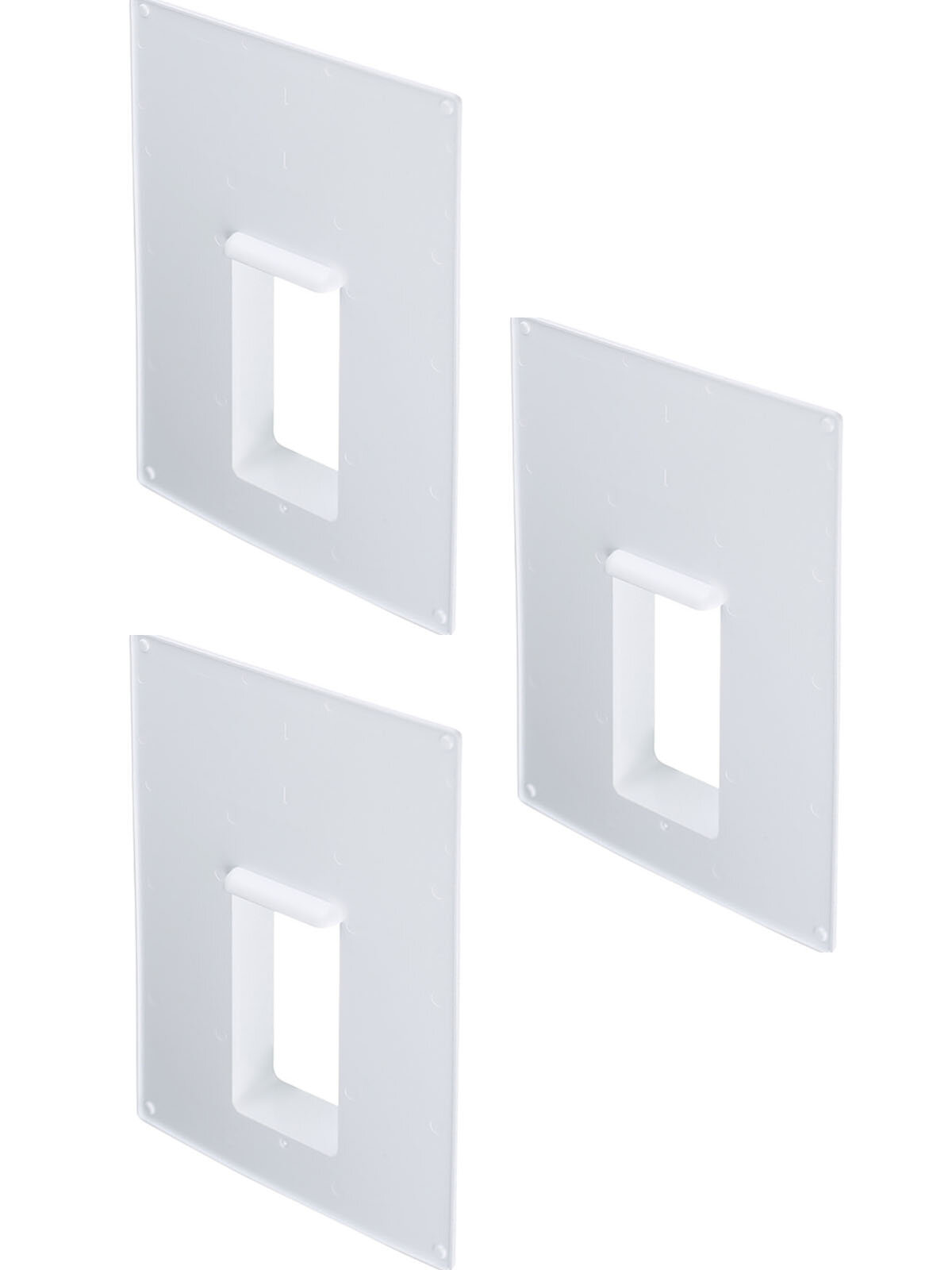 Площадка торцевая вертикальная ПТВ фланец 60х120 пластиковая для плоских воздуховодов 180х250 мм (3 шт.)