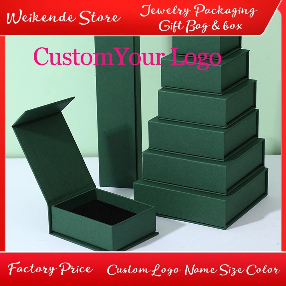 Картонные подарочные коробки для украшений 24 шт with logo 11x11x3.2cm