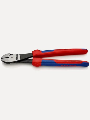 Изображение товара Бокорезы KNIPEX особо мощные, 250 мм, фосфатированные, 3-комп ручки, KN-7402250