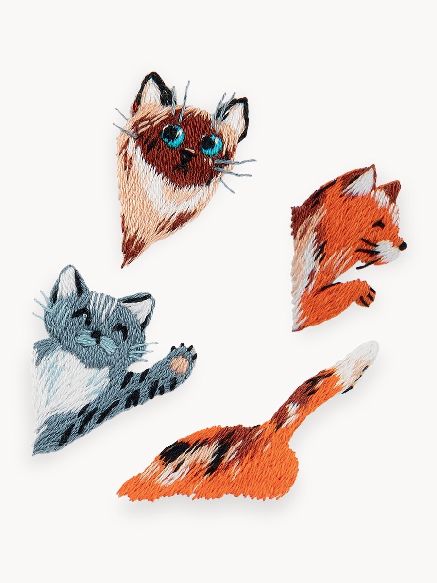 Набор для вышивания PANNA "Живая картина" JK-2247 "Любопытные котики" 2.5 х 4 см