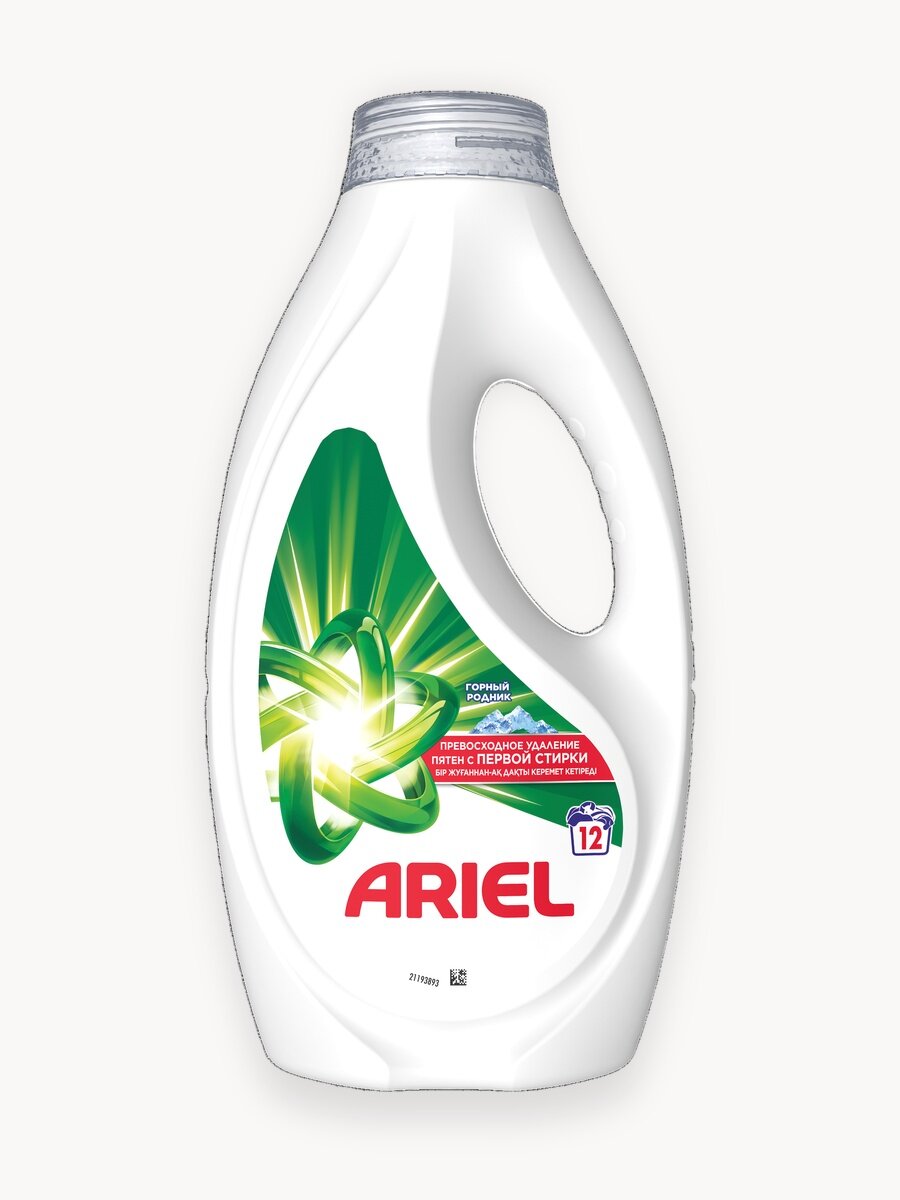 Гель для стирки Ariel Горный родник 0.78 литра, 12 стирок