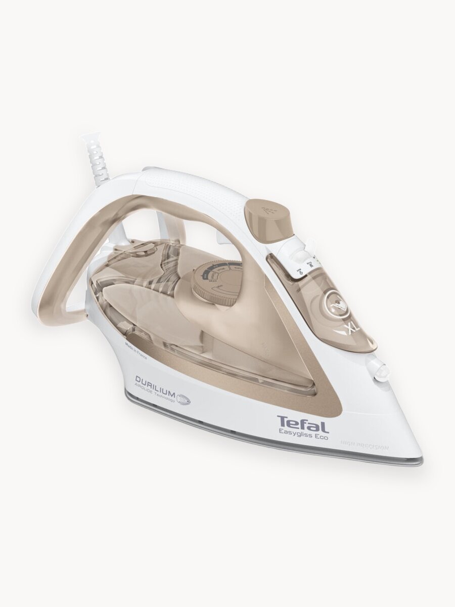 Паровой Утюг для одежды Tefal Easygliss Eco FV5780E1, паровой удар 240 г/мин, противокапельная система, 2800 Вт