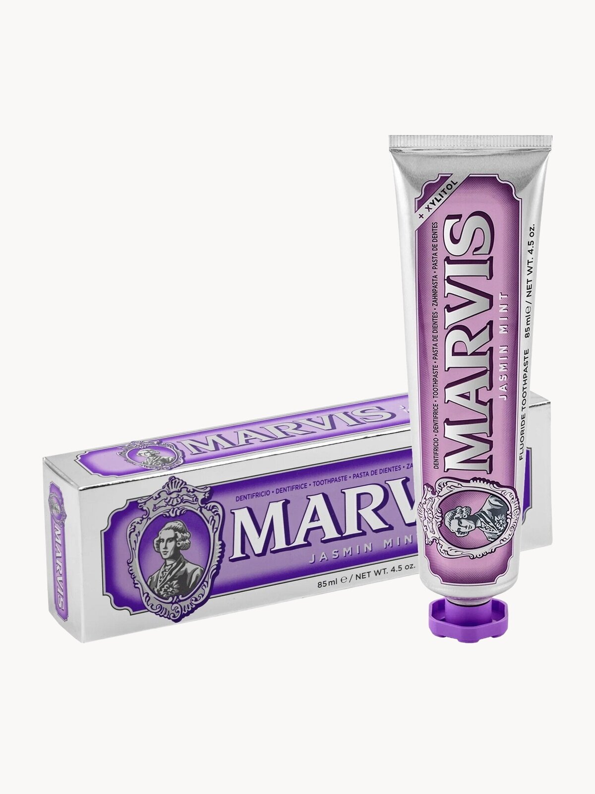 Зубная паста MARVIS JASMIN MINT Жасмин и Мята, отбеливающая, 85 мл