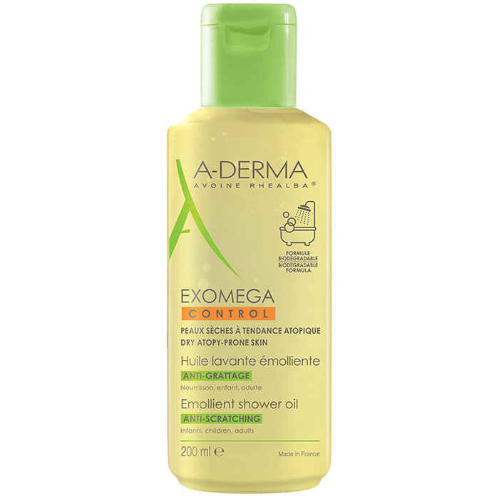 Масло для душа A-Derma Exomega Control Смягчающее 200мл ПьерФабр - фото №7