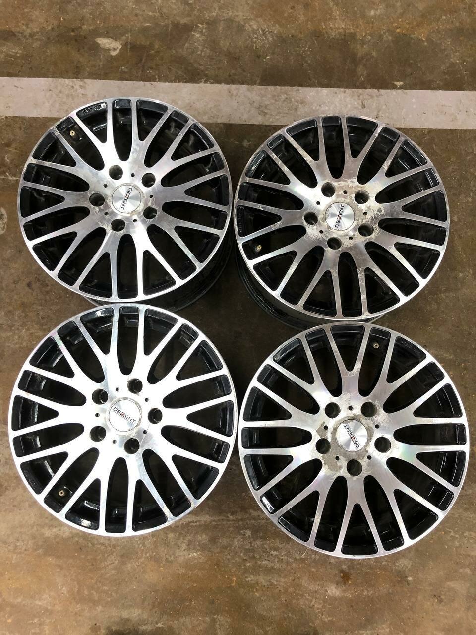 Колесные диски Dezent 7.5xR16/5x120 72.6 Черный с полированной лицевой поверхностью (Реплика)