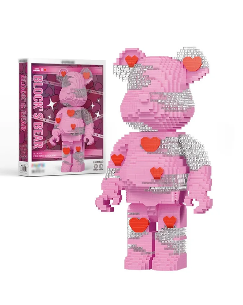 Конструктор Строительные блоки Bear Розовый медведь 3168 деталей