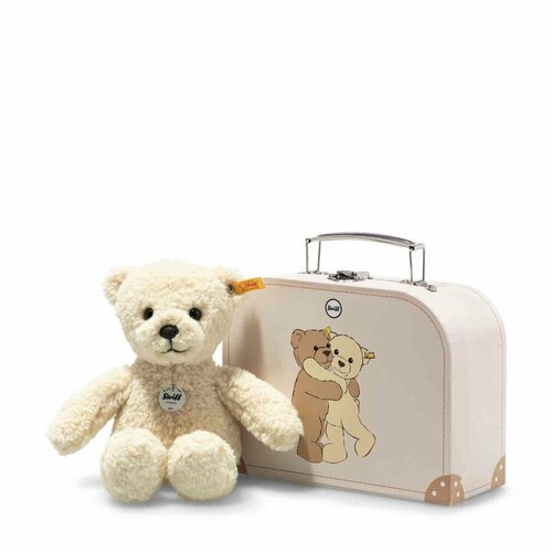 фото Мягкая игрушка steiff mila teddy bear in suitcase (штайф мишка тедди мила 21 см в чемодане) steiff / штайф