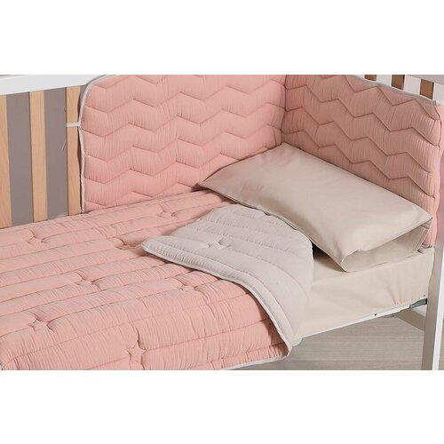 Набор Micuna Mousse покрывало+борт 120*60 TX-1650 pink набор micuna dolce luce покрывало борт 120 60 tx 1650 grey