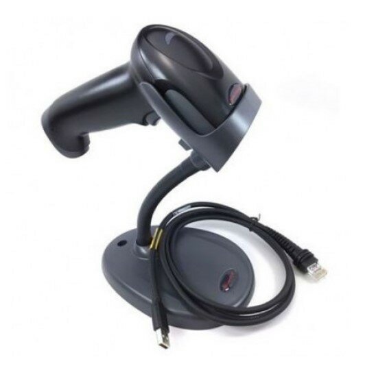 Сканер штрих-кода Honeywell 1470G2D USB Stand Kit: 1D, Pdf, 2D, black scanner (1470g2D-2), stand (s .