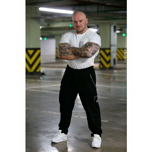фото Брюки карго inferno style брюки карго inferno style б-006-000, размер m, чёрный