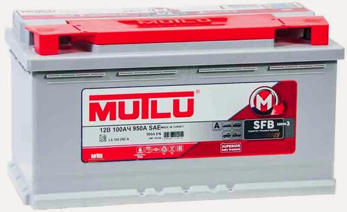 Изображение товара Аккумулятор автомобильный Mutlu 100 А/ч 900 А обр. пол. 60056 Евро авто (353x175x190) L5.100.090. A