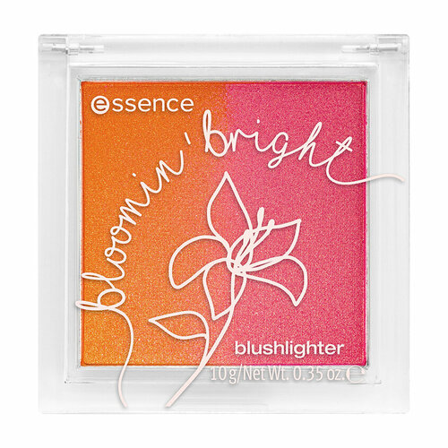 Палетка для макияжа лица `ESSENCE` BLOOMING BRIGHT (румяна для лица, хайлайтер для лица)