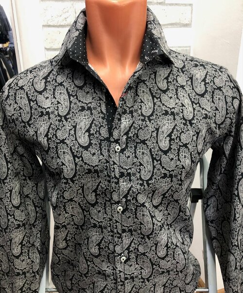 Рубашка Vester, размер 39/176серый, мультиколор
