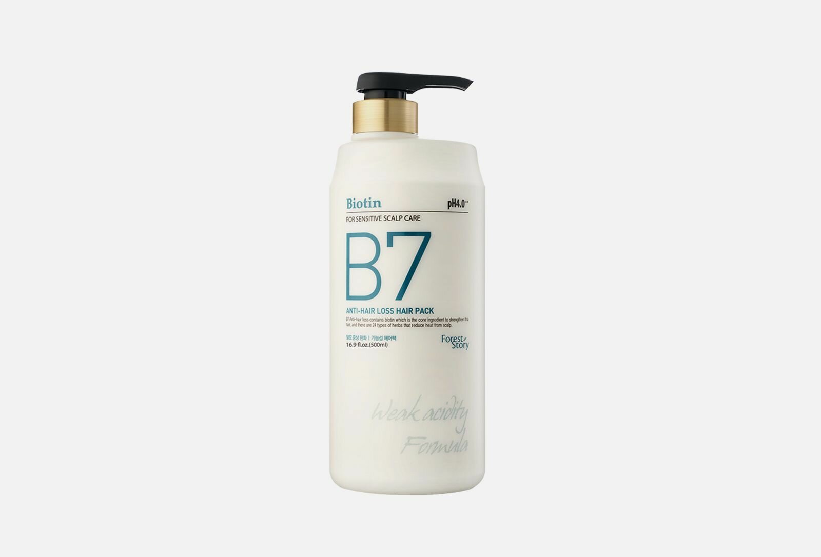 WELCOS Кондиционер укрепляющий с биотином FOREST STORY B7 ANTI-HAIR LOSS HAIR PACK, 500 мл