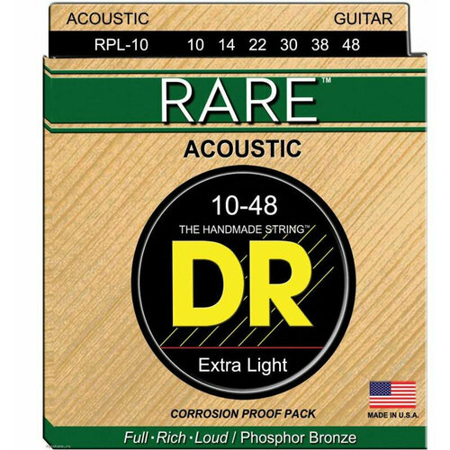 Струны для акустической гитары DR RPL 10 струны для акустической гитары dr string rare rpl 10 12