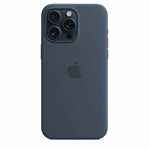 Чехол 15 Pro Max Silicone Case Storm Blue c silicone case iphone 15 pro black