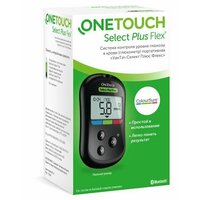 Глюкометр OneTouch Select Plus Flex с прокалывателем и ланцетами