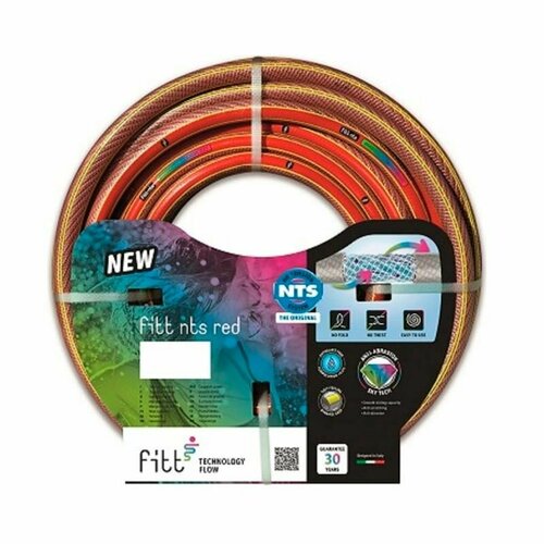 Шланг поливочный NTS FITT RED армир.6 ти слойн. противоскручивающийся 1/2 15м