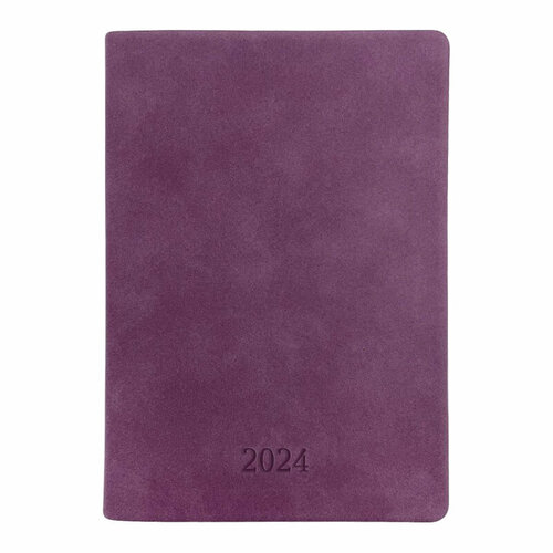 Ежедневник датированный 2024, Infolio, 140х200 мм, 352 с, Soft I1342/purple