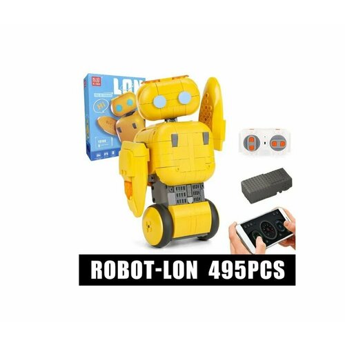 Конструктор радиоуправляемый 'Умный робот Lon' 495 деталей конструктор на пульте управления mould king 13063 гусеничный робот 635 деталей