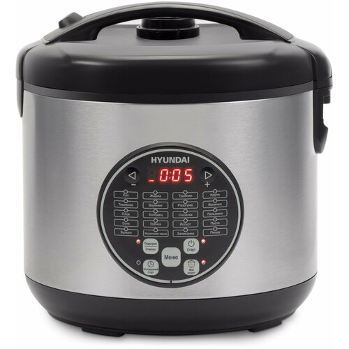 Мультиварка HYUNDAI HYMC-1615 5л серебристыйчерный 616500₽