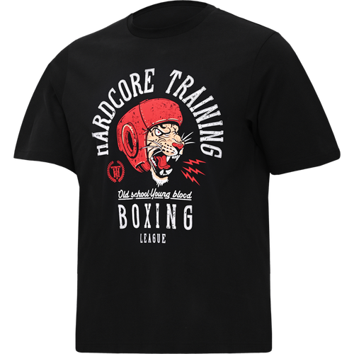 фото Футболка hardcore training boxing league black oversized fit, размер xxl, черный