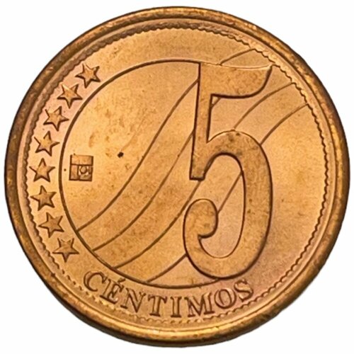 Венесуэла 5 сентимо 2007 г. (2) монета венесуэла 50 сентимо 2007 год 5