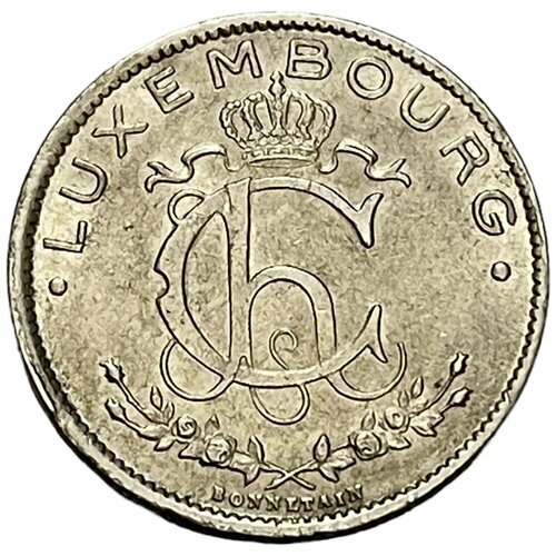 Люксембург 1 франк 1924 г. катанга 1 франк 1961 г