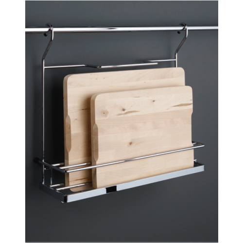 Полка для разделочных досок, Линеро, 420x110x350 мм, цвет: хром матовый