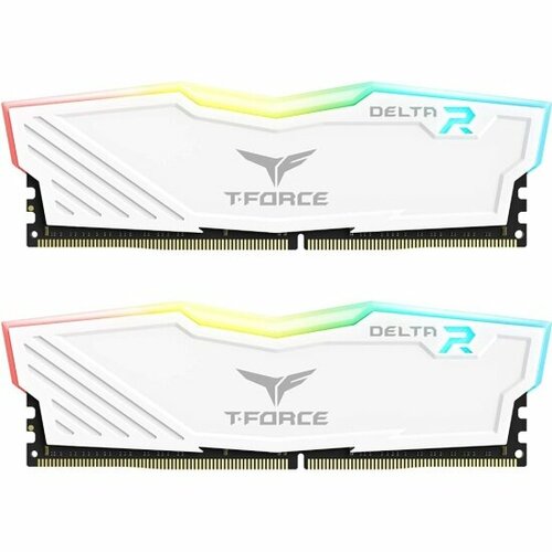 Оперативная память Team Group DDR4 16Gb (2x8Gb) 3200MHz pc-25600 DELTA R WHITE CL16 (TF4D432G3200HC16FDC01)